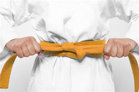 orange belt in karate.